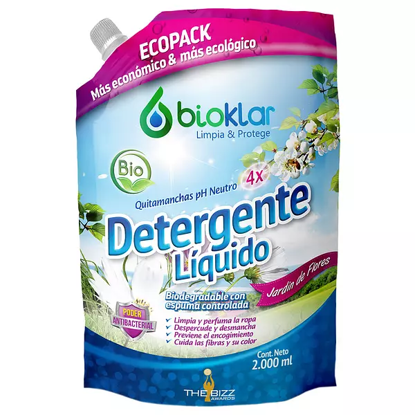 Deterg Liq Floral Bioklar X2 L