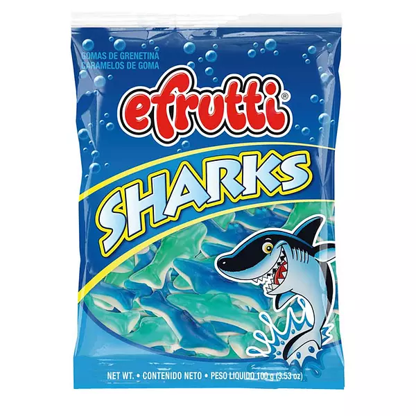 Gomas E.Frutti Gummi Sharks Bl x 100g864