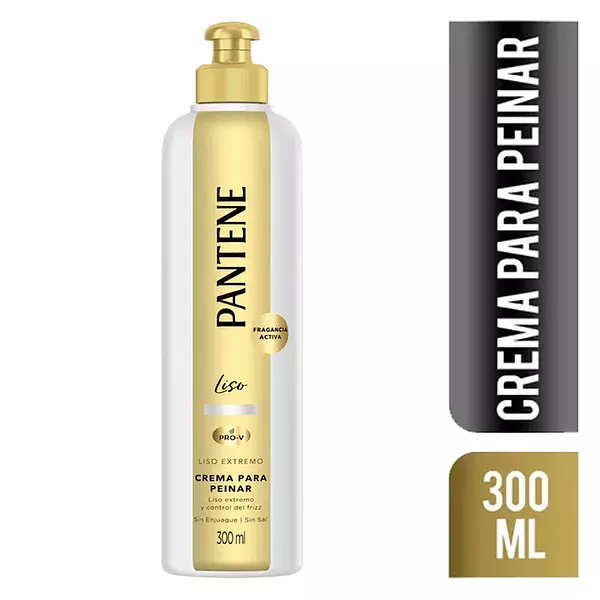 Crema Para Peinar Pantene Liso Extremo X300ml