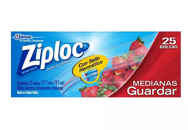 Ziploc Bolsa Almac Med x 25 Und