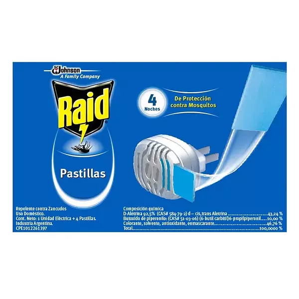 Raid Pastillas Pg72 Llv84