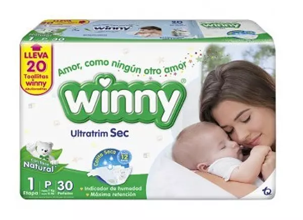 Pañal Winny Sec Etp1 X30+Toall Rc Ncd