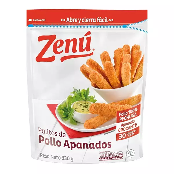 Palitos de Pollo Zenu X330gr Apanados