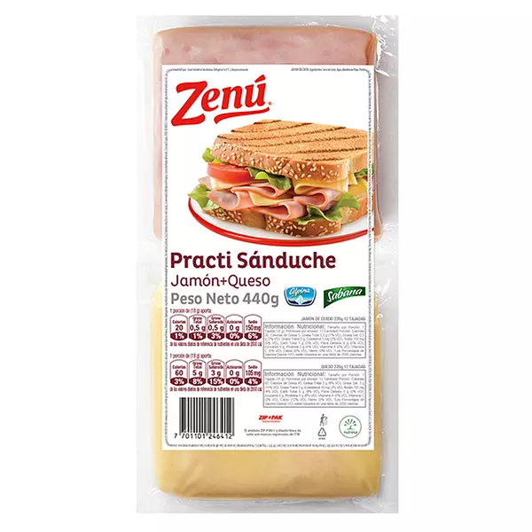 Practi Sanduche Zenu X440gr