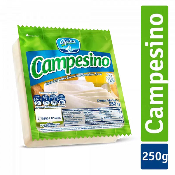 Queso Alpina Campesino x 250