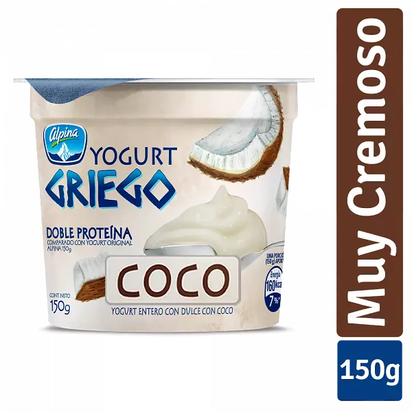 Yogurth Griego Mezc Coco X150gr