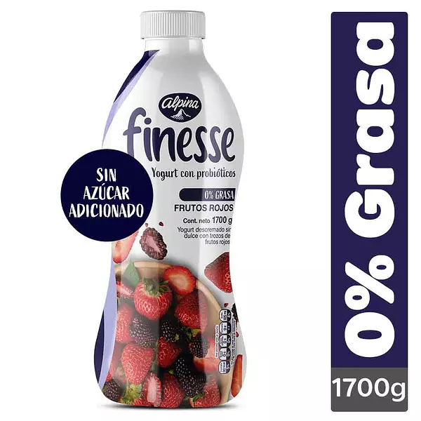 Yogurt Finesse Frutos Rojos 1700gr