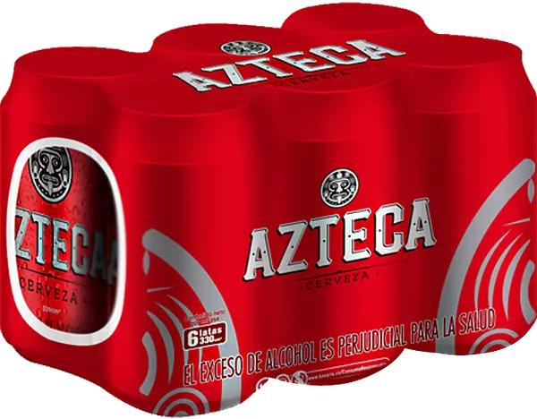 Cerveza Azteca Lata X6