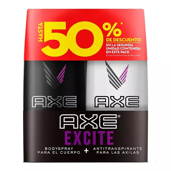 Desodorante Axe Excite Aerosol 150 Ml + Bodyspray 152 Ml