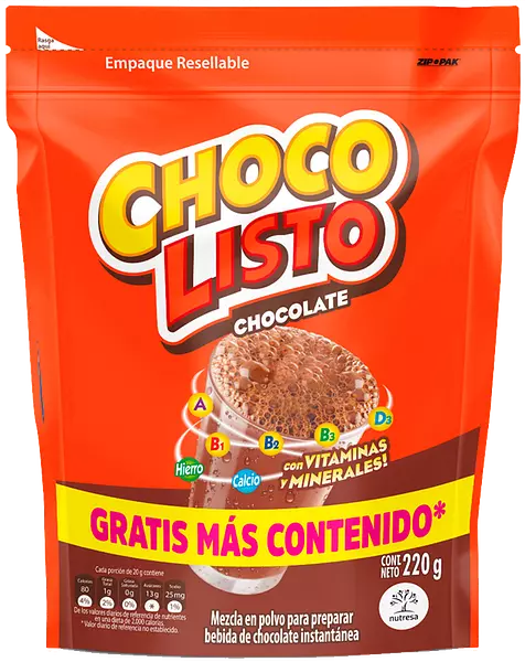 Chocolisto 220g Extrc #