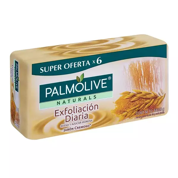 Jab Palmolive Avena Azucar 6x120gr