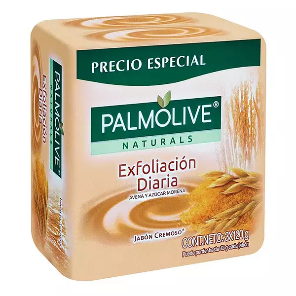 Jab Palmolive Avena Azucar 3x120gr