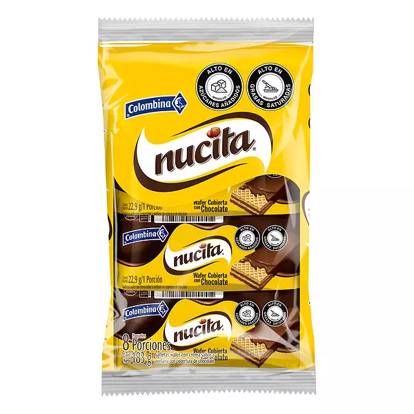 Galleta Wafer Nucita Cub x 183.2gr