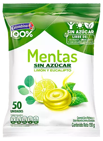 Mentas 100% Limon Eucalip 150g