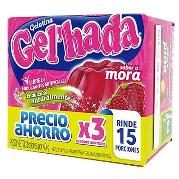 Gelatina Gelhada 3 Und X40gr Pesp