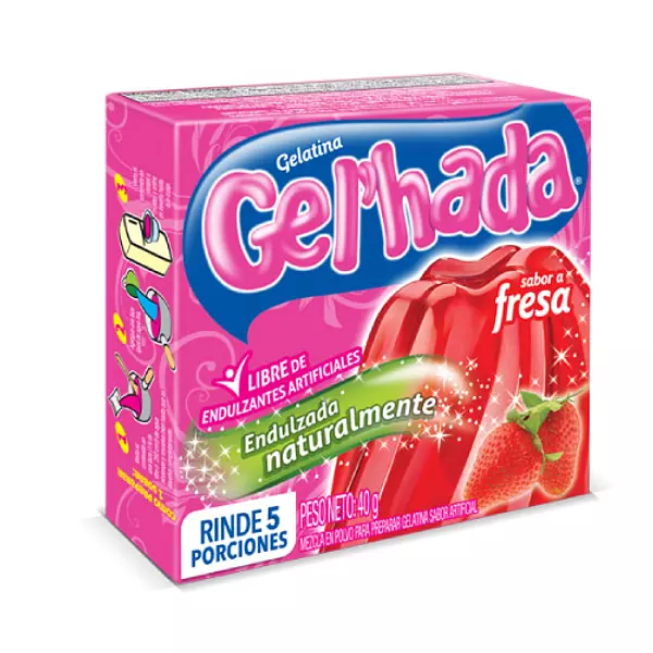 Gelatina Gelhada X40gr Fresa