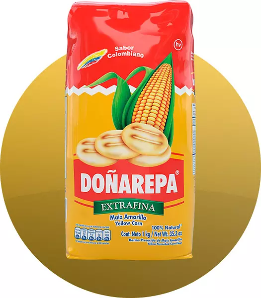 Harina Doña Arepa Amarilla X1000gr