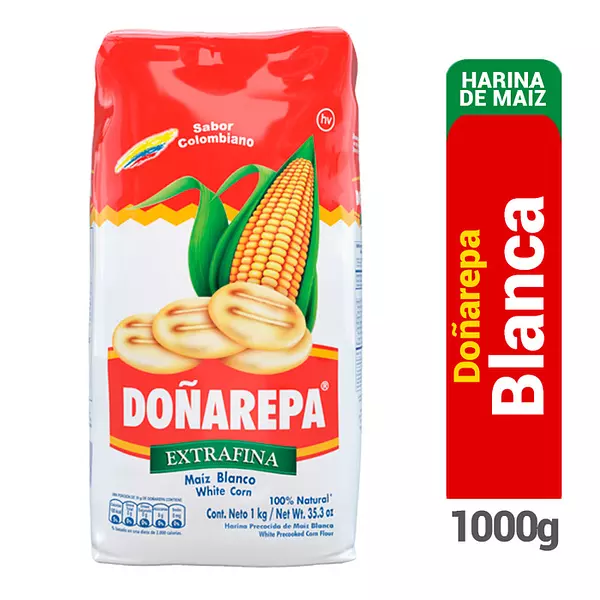 Harina Doña Arepa Blanco x Kilo