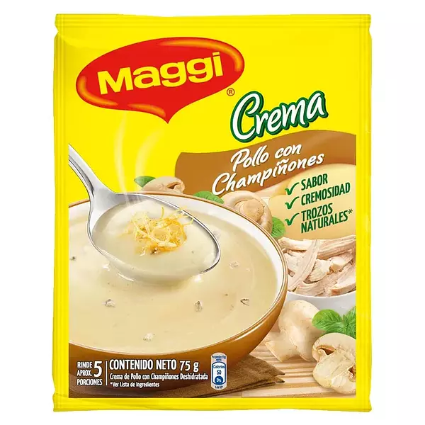 Crema Maggi Pollo con Champiñones X75gr