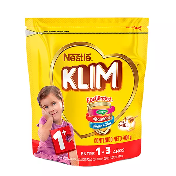 Leche Klim 1+Prebio 1 Zipper 2kg