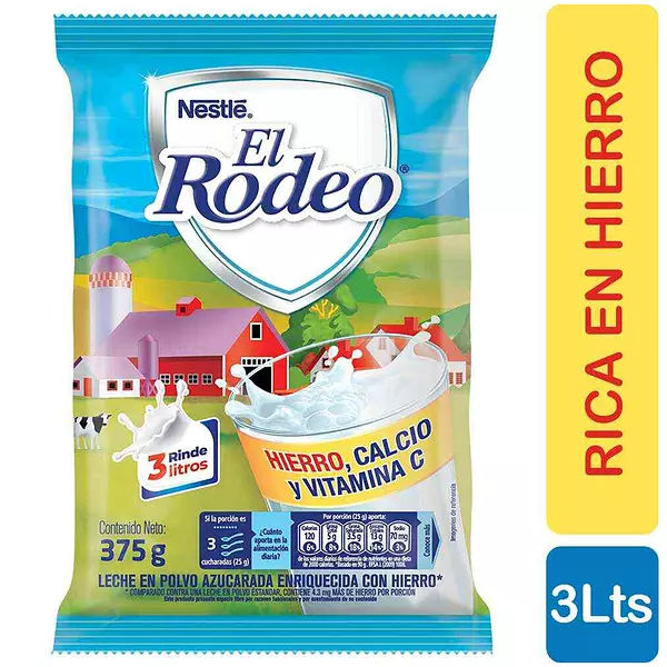 Leche Polvo El Rodeo 375g