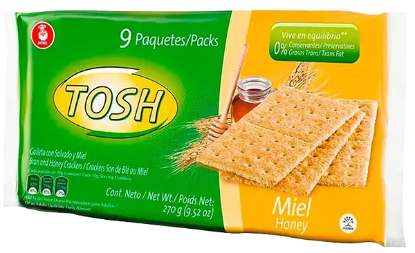 Galletas Tosh Miel X9x 270gr #