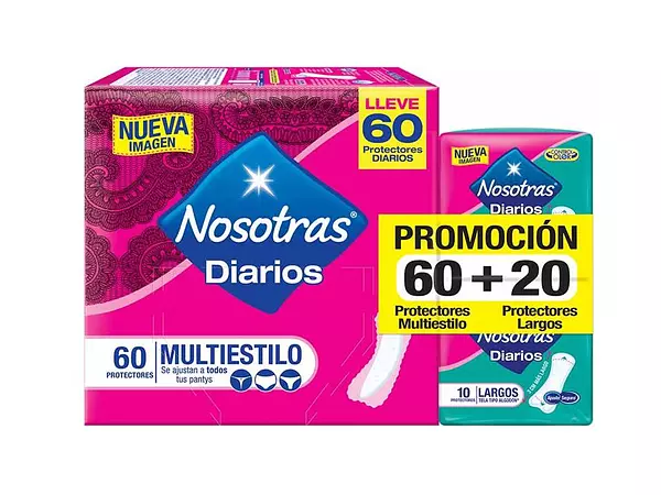 Nosotras Diarios Mlte X60 +2 Protectx10