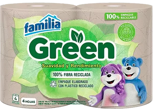 Papel Hig Fam Green 4r 27m Fsc-M 4 Und