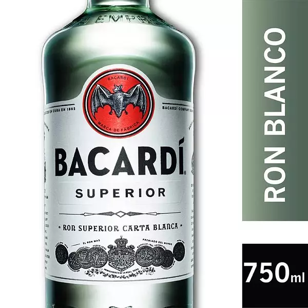 Ron Blanco Bacardi X750 Ml