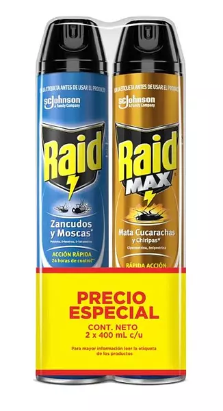 Raid Volad 400ml+Raid Max 400ml P.E