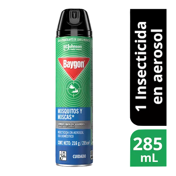 Baygon Azul Zanc Moscas 285ml