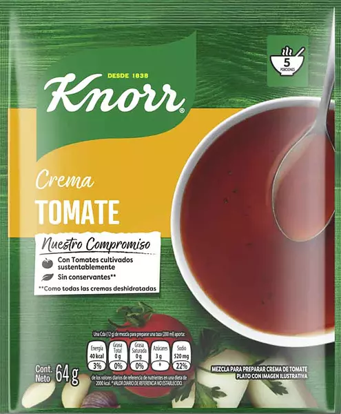 Crema Knorr Tomate 62gr