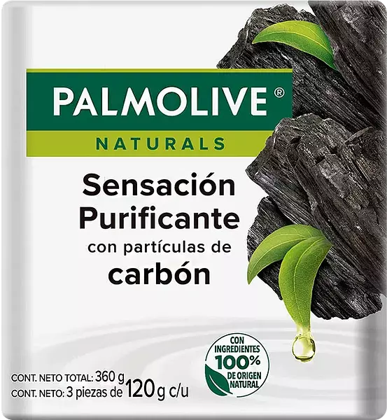 Jabon Palmol Carbon 3x120g