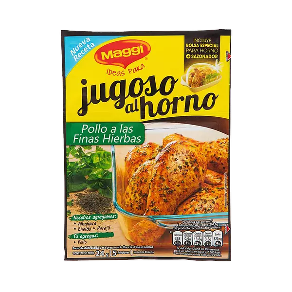 Maggi Jugos Al Horno Pollo Hierb X24 Gr