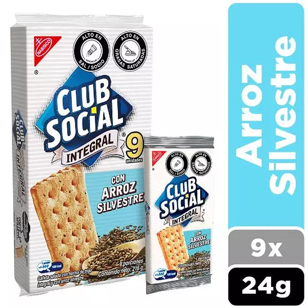 Gallt Club Social Arroz Silv 216gr