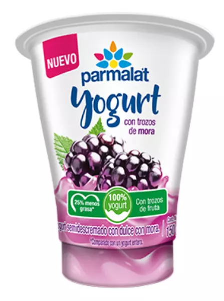 Beb Lactea Parmalat Vaso Mora 150g