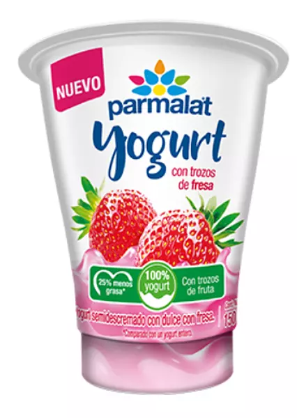 Beb Lactea Parmalat Vaso Fresa 150g