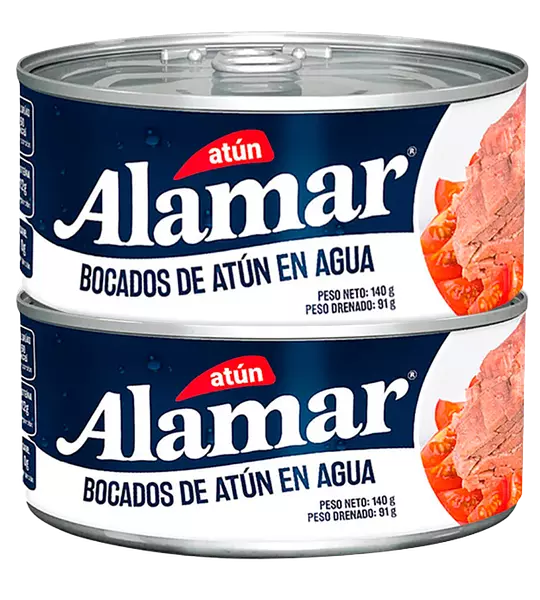 Atun Alamar Agua Lomo 2x160gr