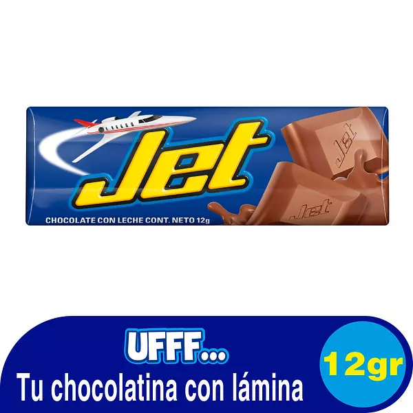 Chocolatina Jet 12gr Unidad