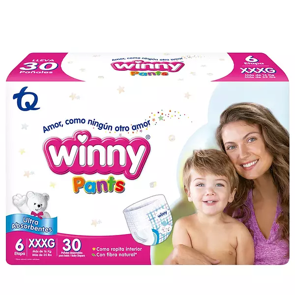 Pañal Winny Pants Et 6 X30unds