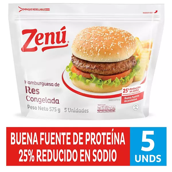 Hamburguesa Res Zenu X575gr