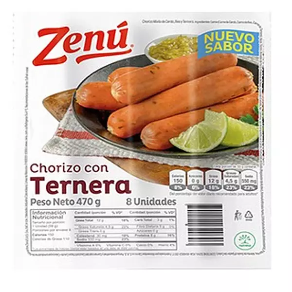 Chorizo Zenu Ternera x 470gr