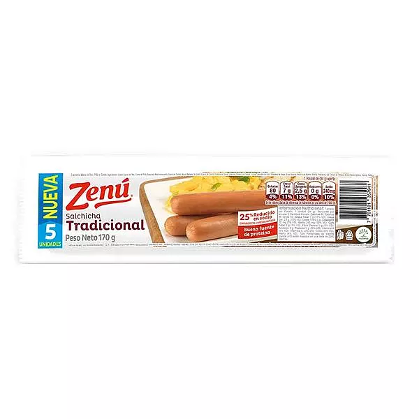 Salchicha Trad Zenu X170gr