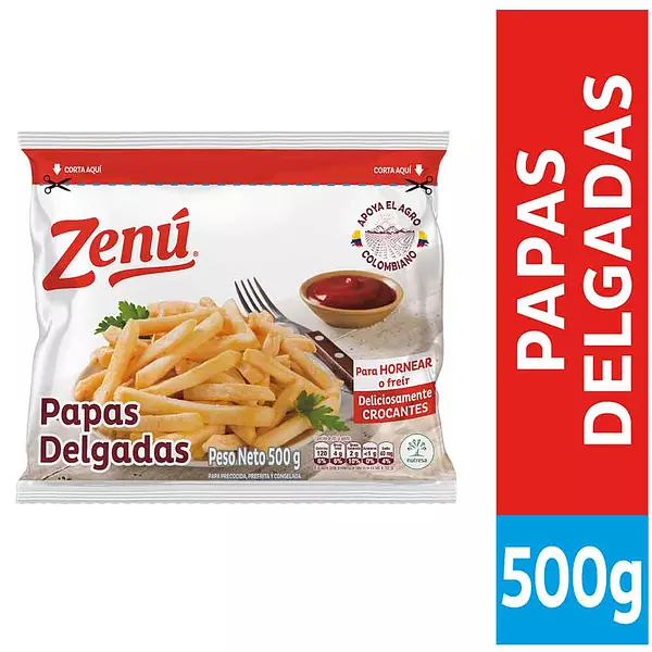 Papas Delgadas Zenu X500gr