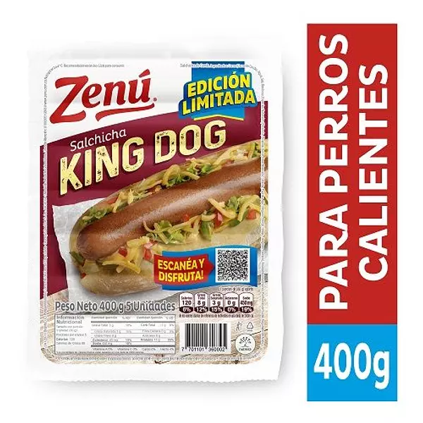 Salchicha King Dog Zenu x 400gr