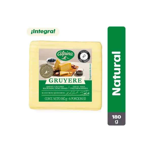 Cuña Queso Gruyere*180gr