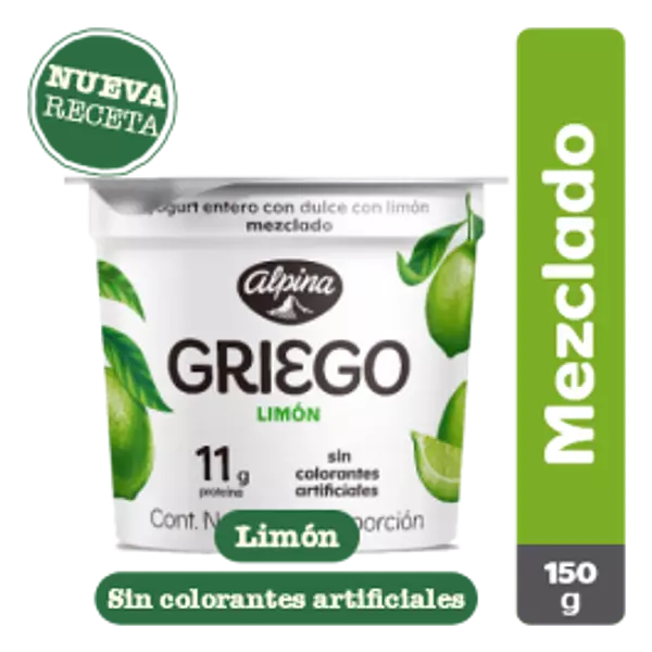 Yogurth Griego Mezc Limon X150gr