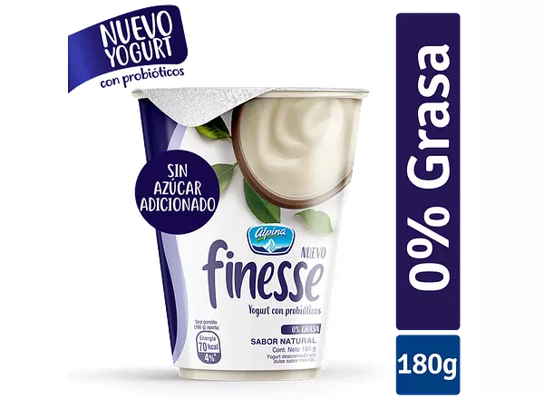 Yogurt Finesse Nat X180gr