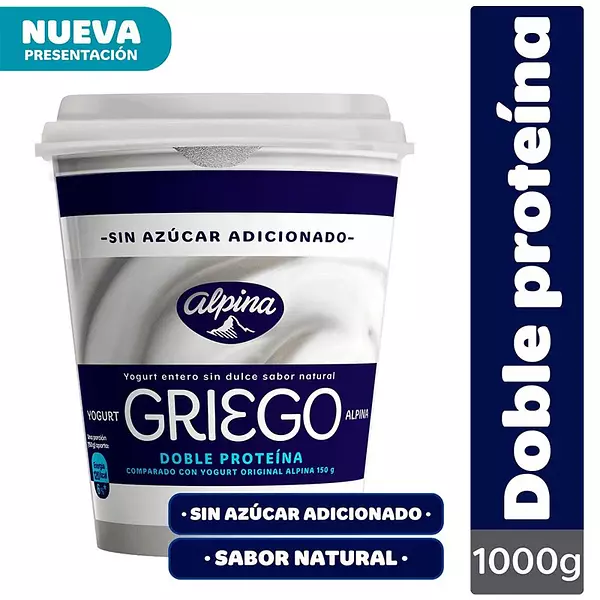 Yogurt Griego Natural S/A 1000g