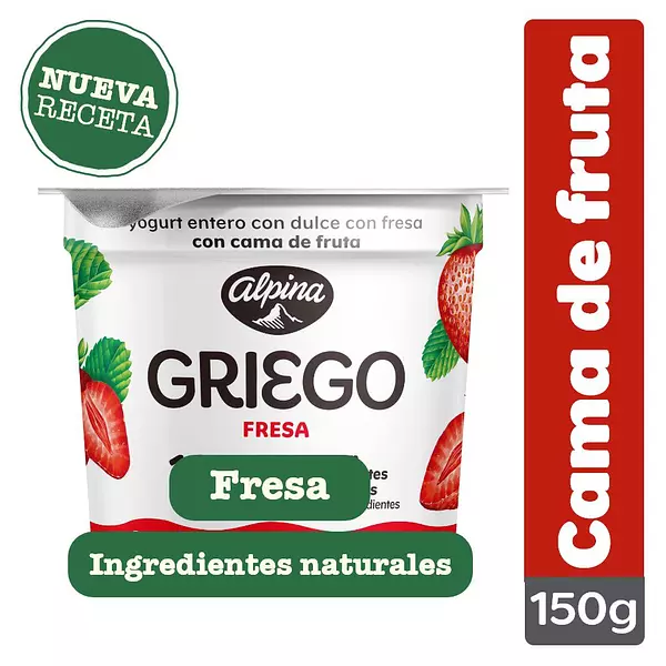 Yog Griego Cama de Fruta Fresa 150g